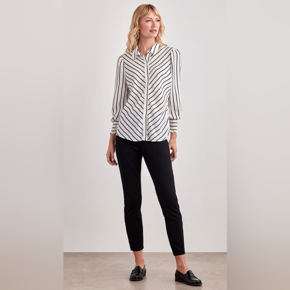 Blouson Sleeve Blouse, Large.